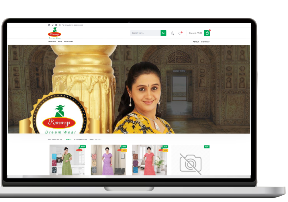 Online shopping website for textile websites